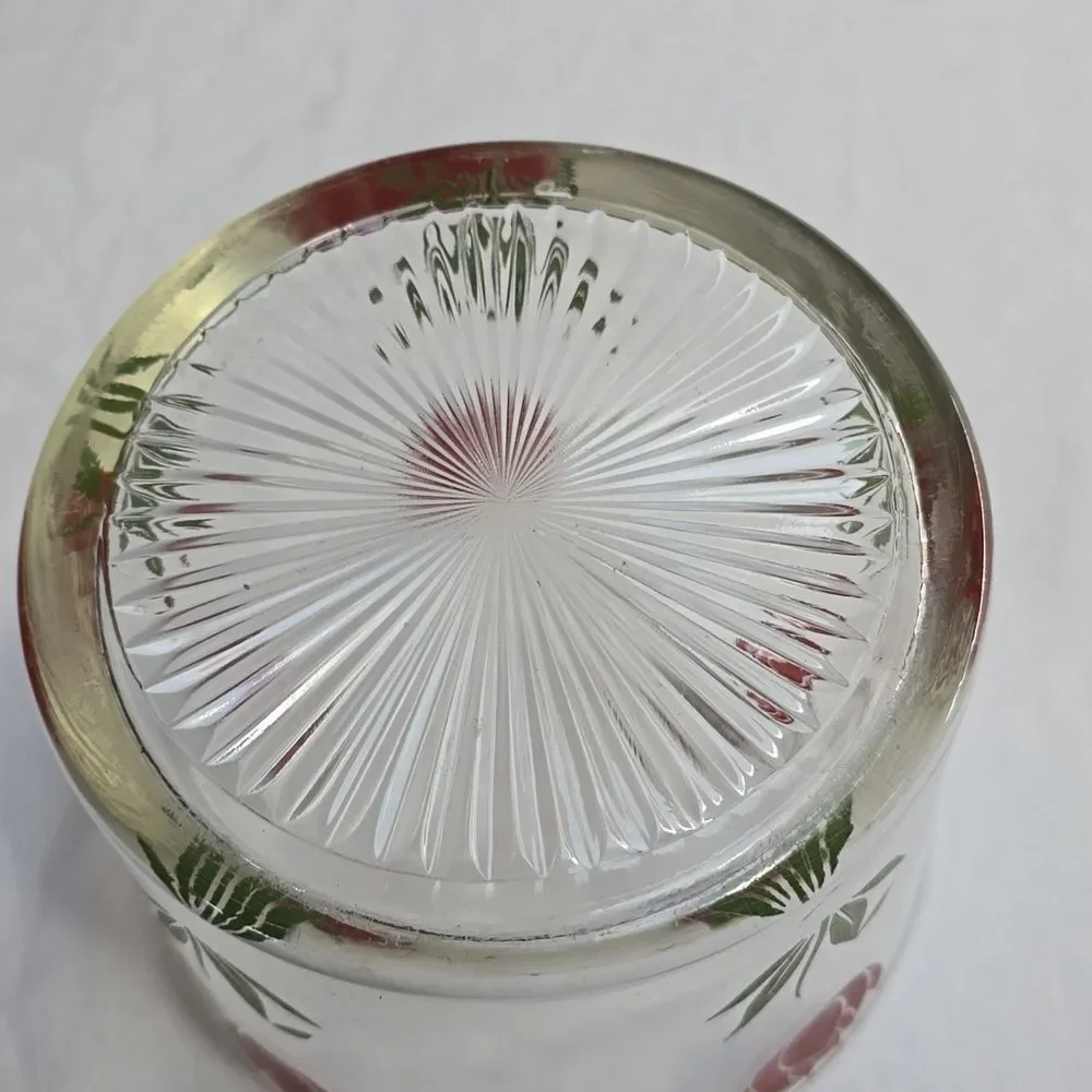 Hazel Atlas Red Tulip Swanky Swig Ice Bucket • Vintage 70s • HTF Deco